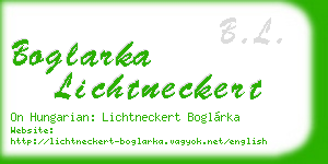 boglarka lichtneckert business card